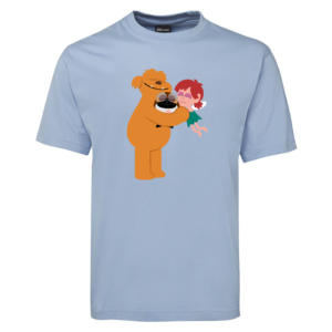 Moe And Friends Cuddles T-shirt Blue