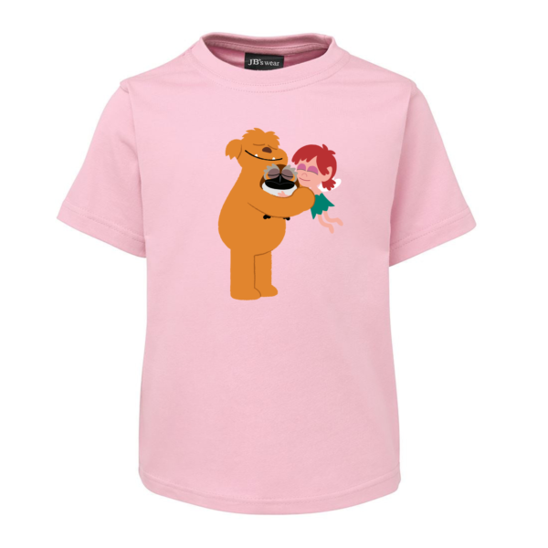 Moe And Friends Cuddles T-shirt Pink