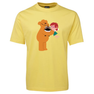 Moe And Friends Cuddles T-shirt Yellow
